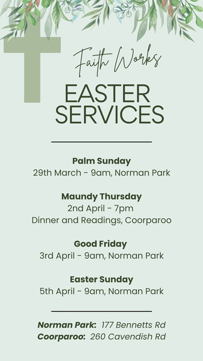 Faith Works Easter Services 20206